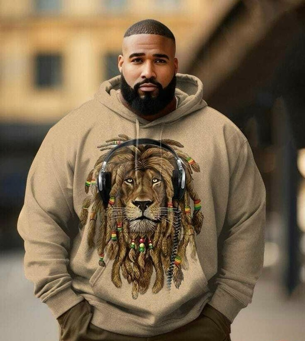 Толстовка мужская, двухнитка с сублимацией, размер 60