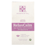 Secrets of Tea, Organic RelaxCalm™, без кофеина, 20 чайных пакетиков, 40 г (1,41 унции)