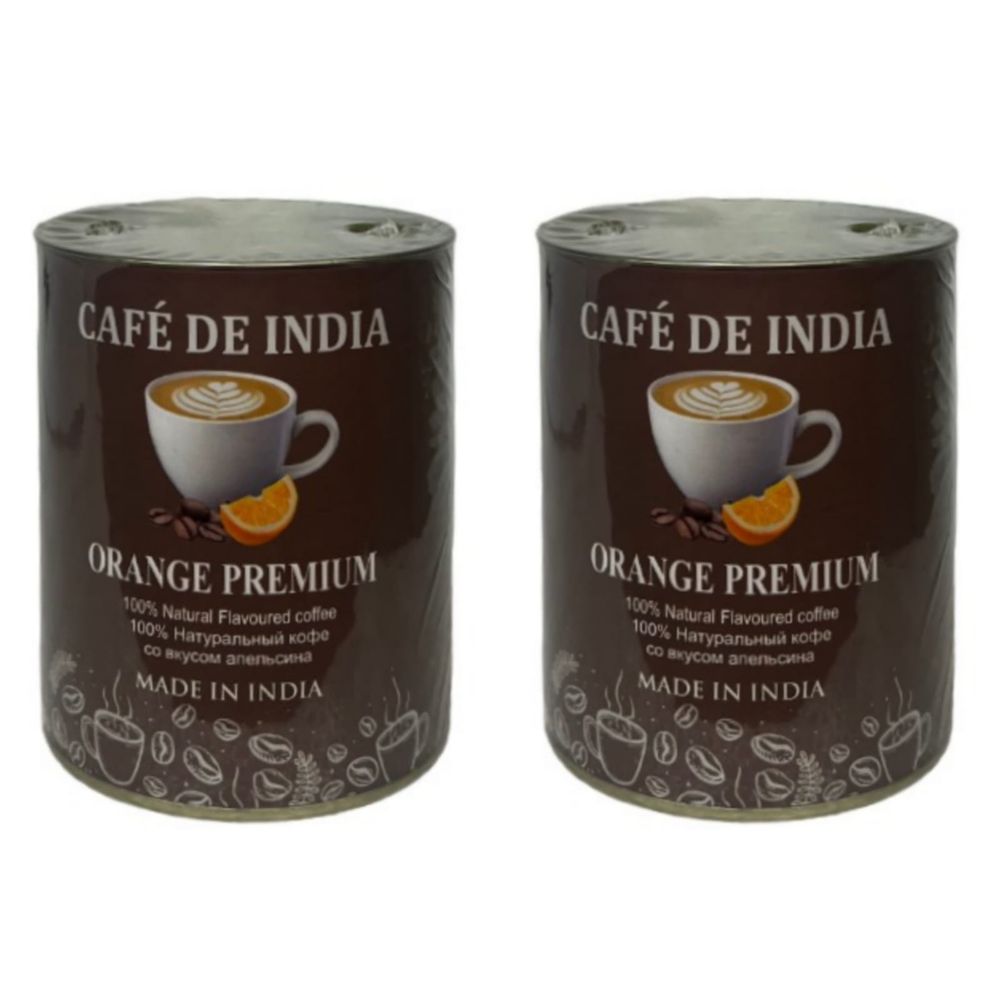 Кофе растворимый со вкусом апельсина Bharat BAZAAR Orange 100 г, 2 шт