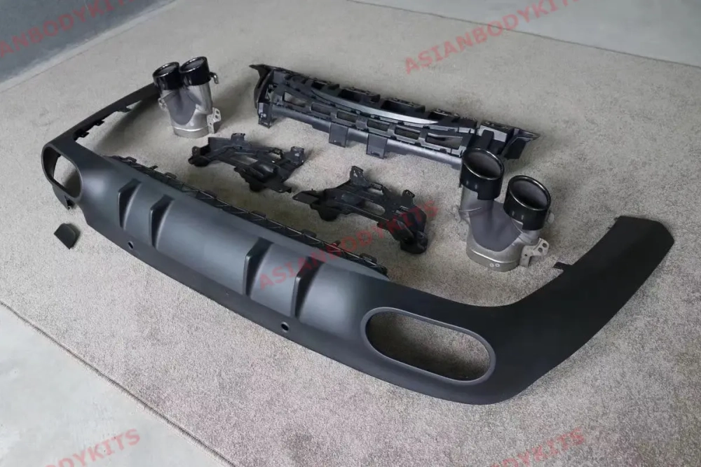 Диффузор заднего бампера с выхлопными насадками для MERCEDES-BENZ CLS53 C257 AMG 2018+ Мерседес Бенц