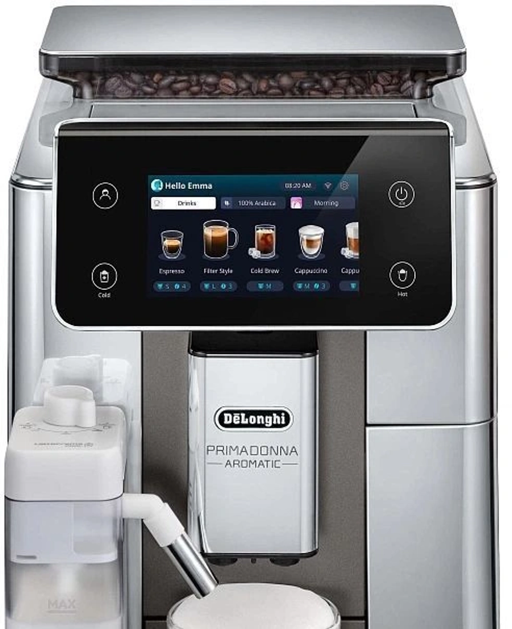 Кофемашина Delonghi Primadonna Aromatic ECAM630.75.TSM 1450Вт серебристый/черный