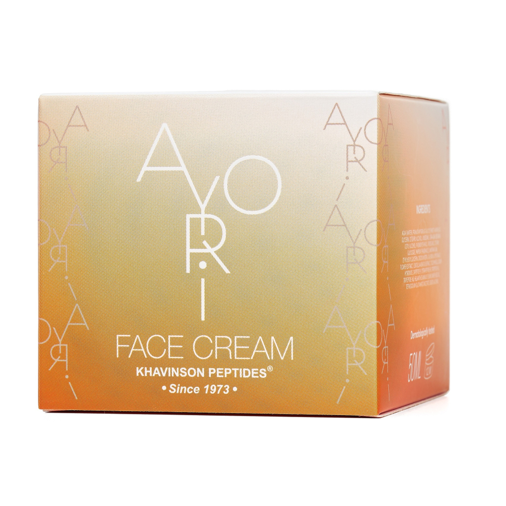 AYORI, Увлажняющий крем для лица Face Cream с пептидами Хавинсона