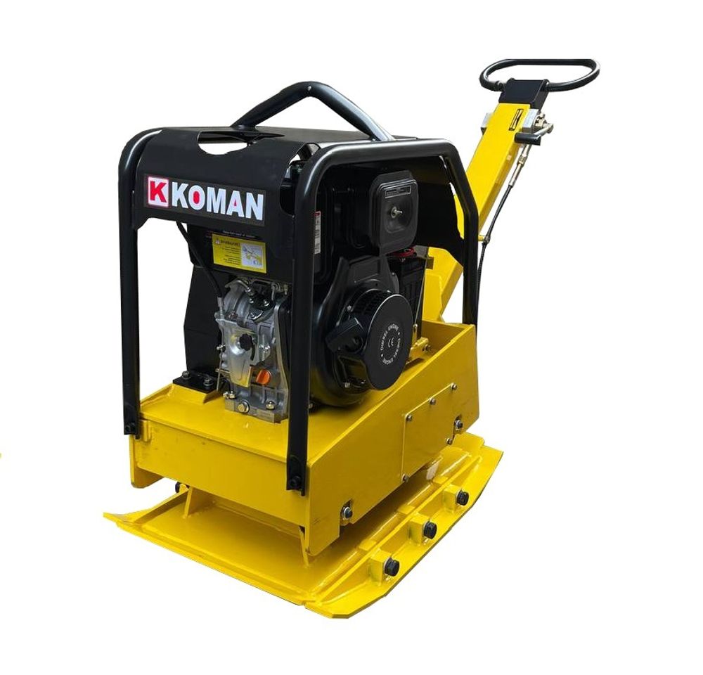 Виброплита реверсивная KOMAN MS330-1 дизельная - [332 кг / 38 кН / Hi-Earns 186FE]