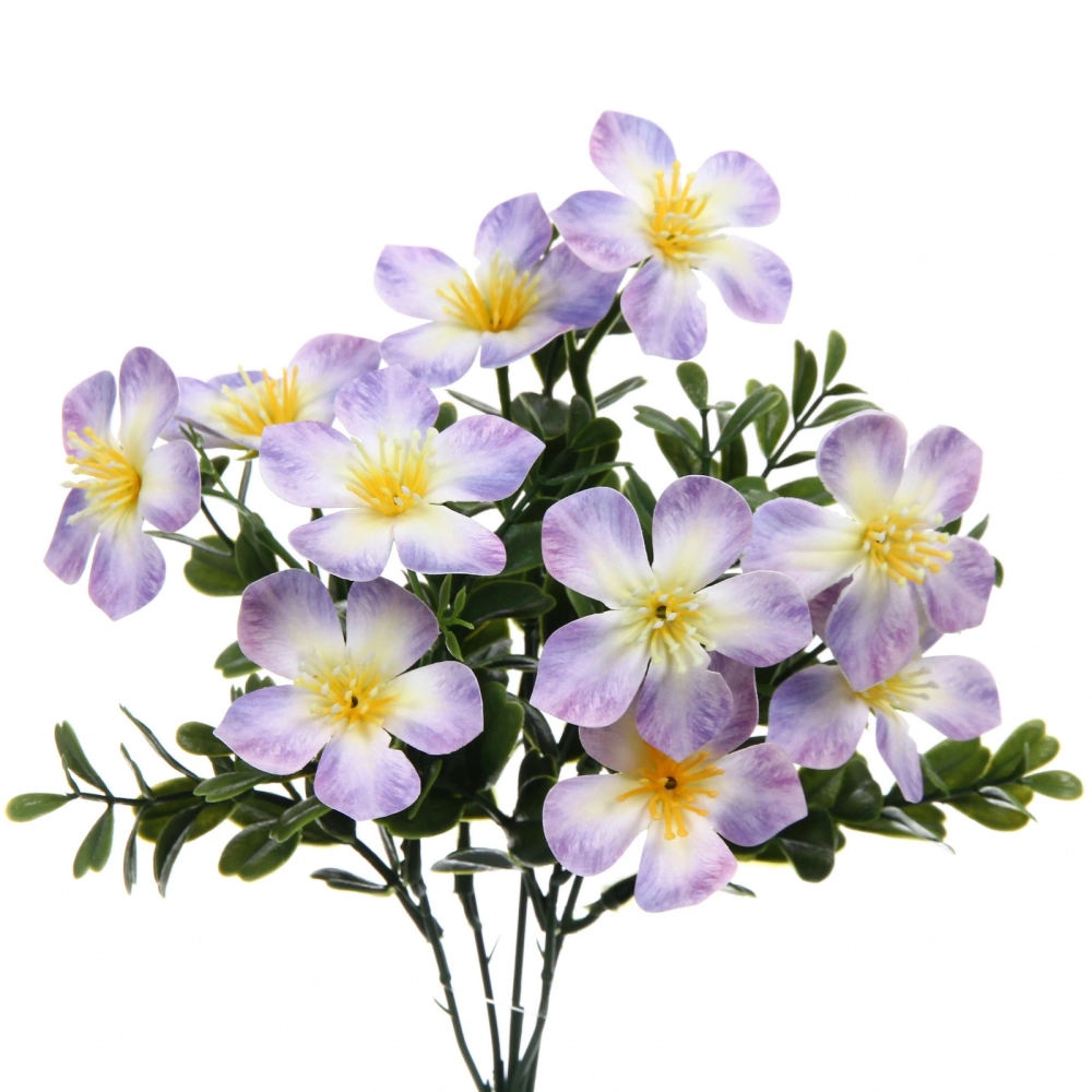 Искусственные цветы «Волшебство лета» 30см Лютики 10 цветков сиреневые