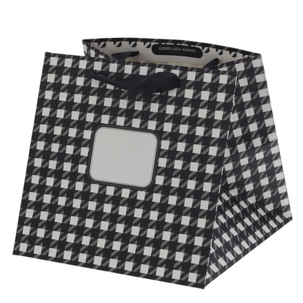 GAEM Пакет подарочный S (бумага 250г/м2, блок 10шт), L25 W25 H24 см