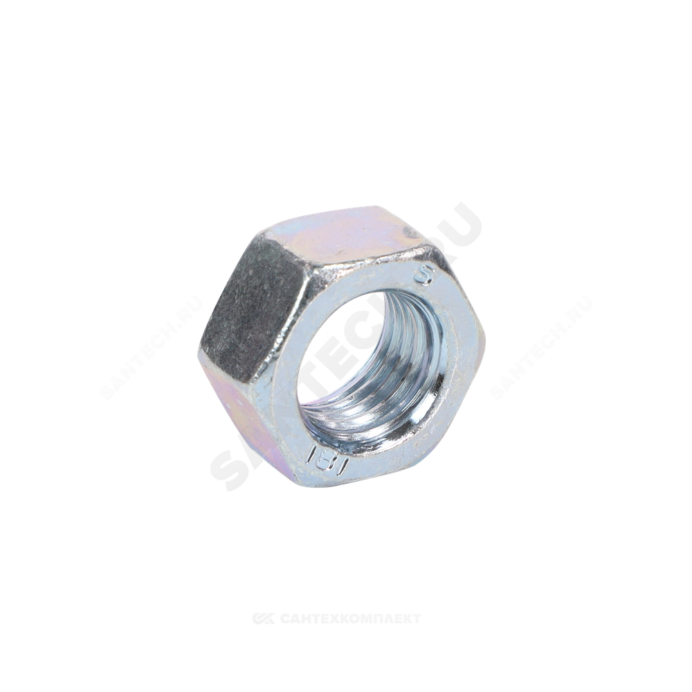 Гайка стальная оц М24 к.п. 5 шестигранная вес DIN 934 (5915/5927)