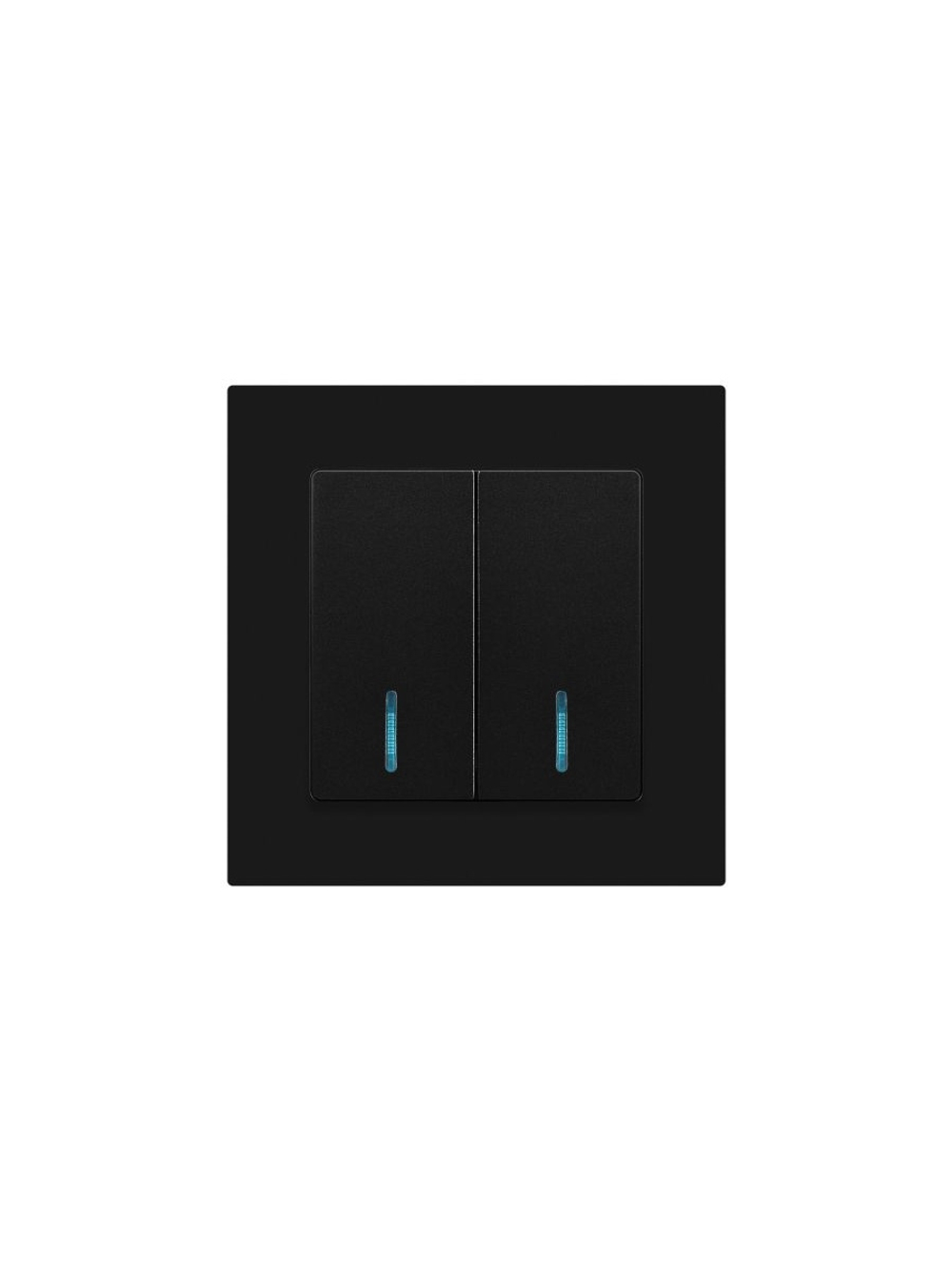Выключатель 2-кл. СП Accent 6-105-05 10А IP20 250В с подсветкой AL/CU антрацит Intro Б0063516