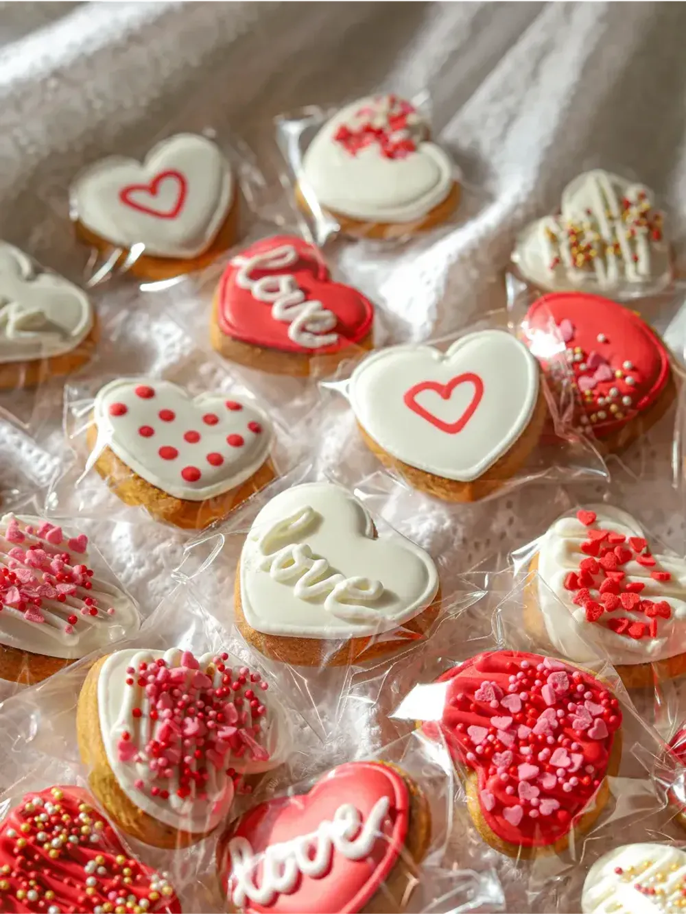 Имбирные пряники Сердечки" 30 шт.