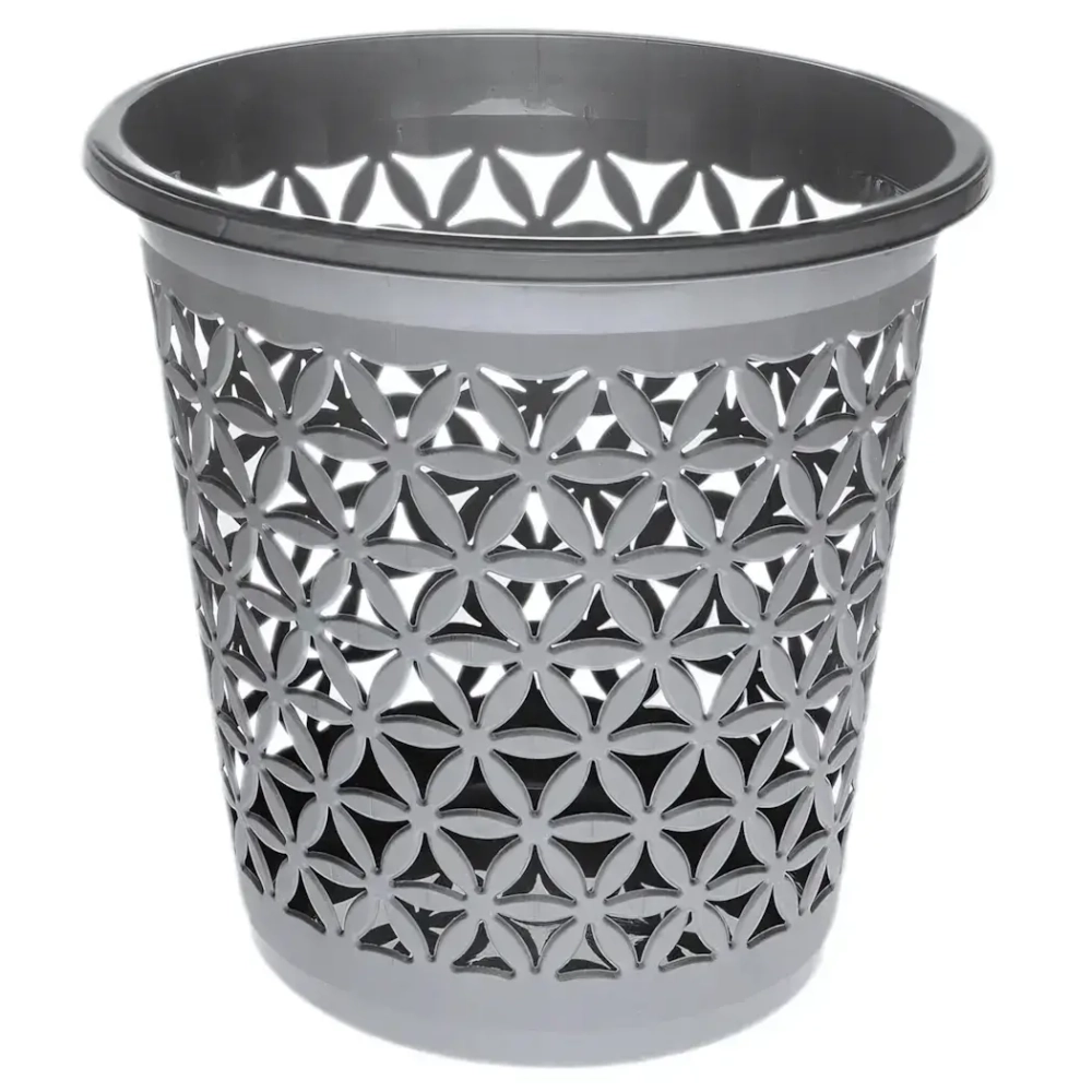 Корзина для бумаг серебро