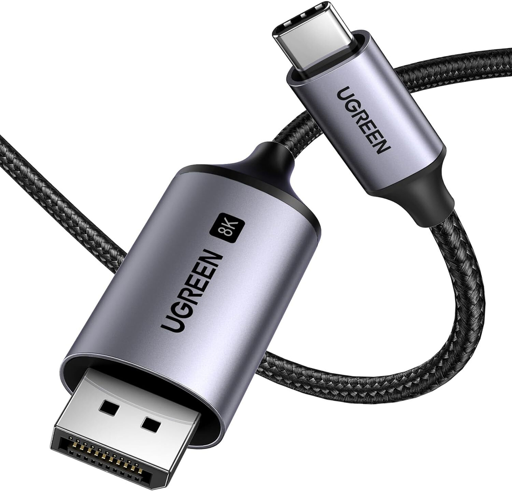 Кабель USB 3.1 Type C на DisplayPort, 2m, 8K@60Hz UGREEN 25158