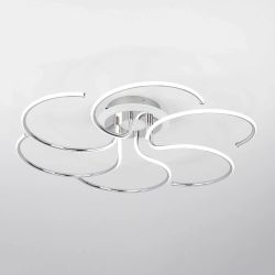 Citilux Джемини CL229261E LED RGB Люстра с пультом Хром