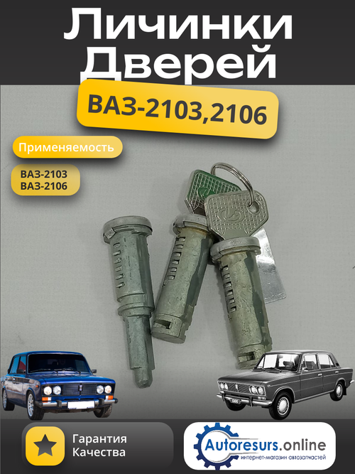 Личинки замков двери ВАЗ 2106 тип ДЗ