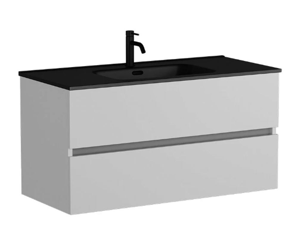 UR100W Тумба SANCOS подвесная URBAN 2я 100 бел.глянец