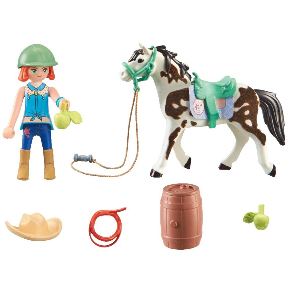 Playmobil - Лошади водопада Элли и кобыла Опилка практикуют верховую езду в стиле вестерн 71358 / артикул   71358  / GTIN 4008789713582
