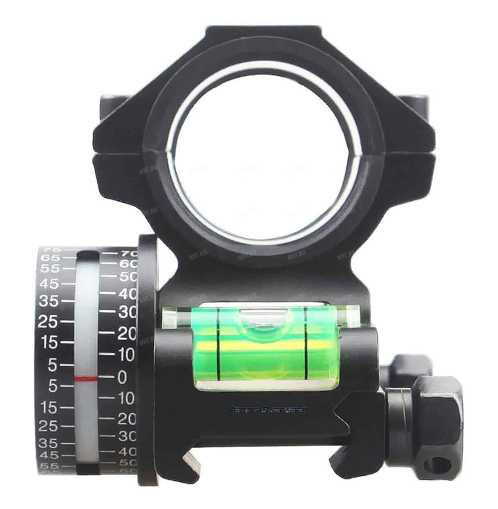 Кронштейн VECTOR 1-Piece Mount, 30/25.4 мм, 0 МОА, угломер, уровень, на базу Picatinny