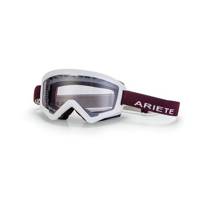 Очки кроссовые ARIETE MUDMAX RACER GOGGLES, белый-красный-синий, зеркальная тонированная линза 14940-BRA