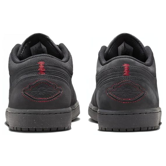 Jordan Air Jordan 1 Винтажные баскетбольные кроссовки Low Топ Черно-серый Цвет Мужские