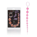 Анальная цепочка из шариков X-10 Beads (Цвет: розовый)