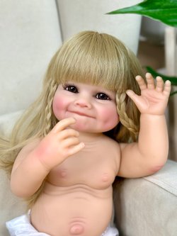 Кукла Реборн виниловая 55см без одежды (FA-134W)