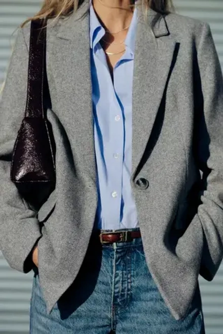 ZARA СУМКА С ПРЯЖКОЙ, ГРАНАТОВЫЙ