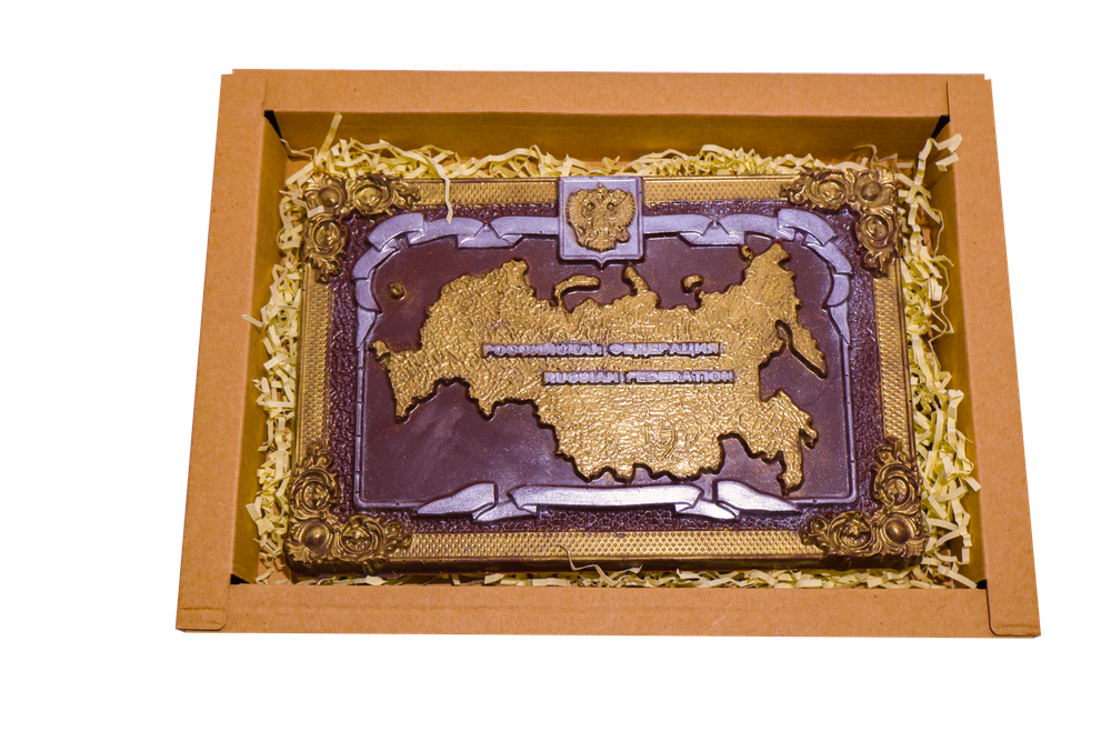 Шоколад ручной работы "Карта России" 170гр