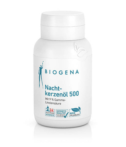 BIOGENA МАСЛО ПРИМУЛЫ ВЕЧЕРНЕЙ 500 NACHT- KERZENÖL 500 (60 кап)