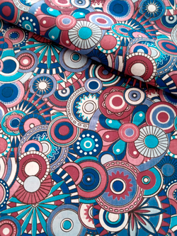 Ткань бязь плательная, рис. "Калейдоскоп", ширина 150 см, арт. 352