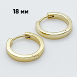 Ювелирные швензы Конго с позолотой, размер 18*3 мм, цена за пару