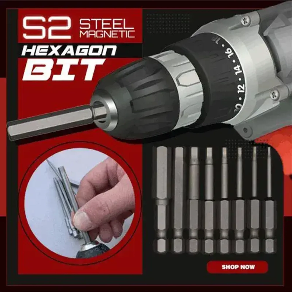 Набор бит шестигранников для шуруповерта и дрели