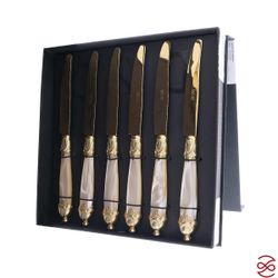 Набор столовых ножей domus siena gold (6 шт)