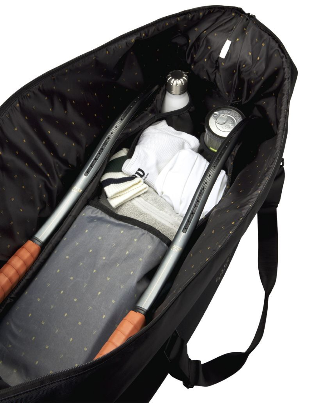Сумка теннисная Wilson Laver Cup 2025 RF Practice Duffel 6PK - black