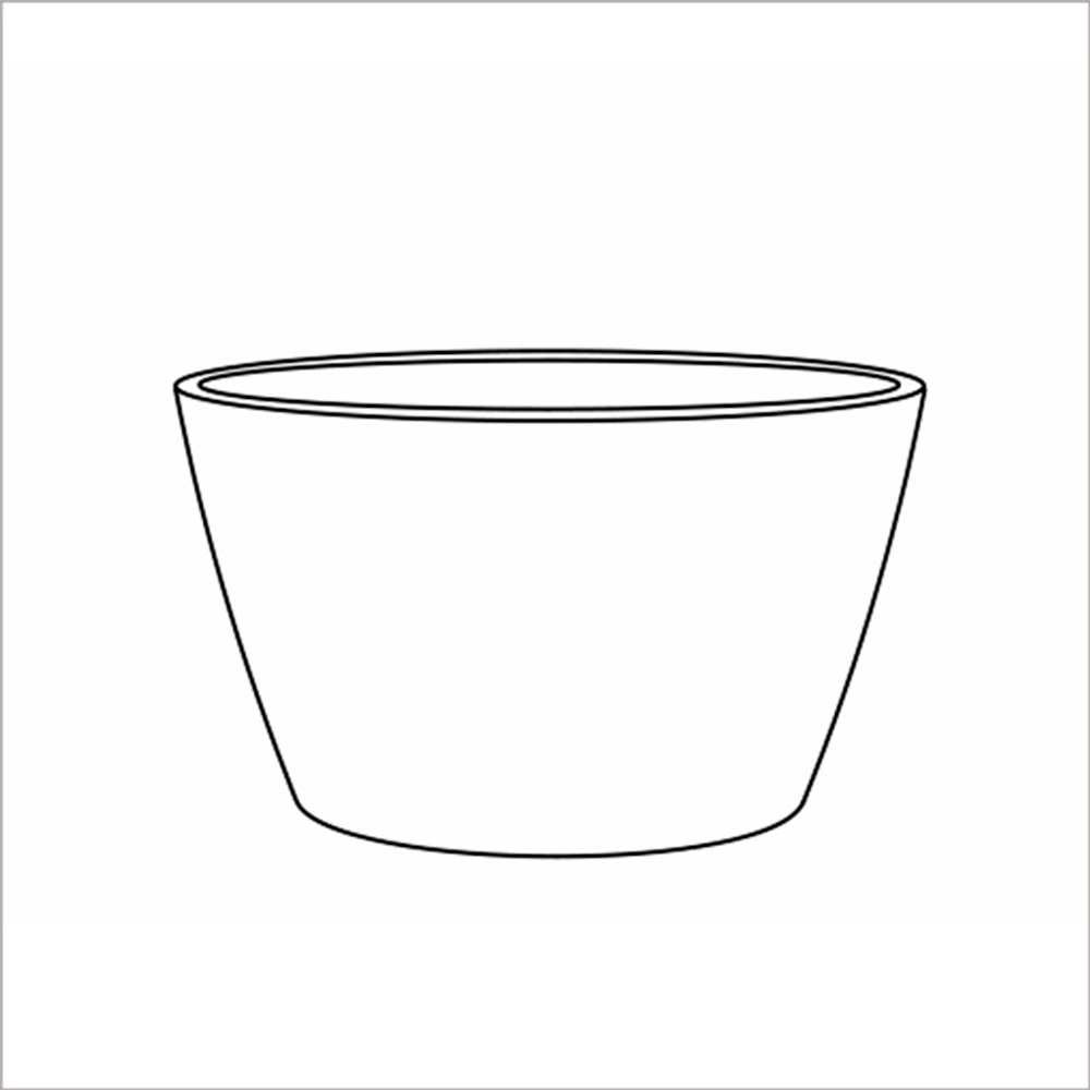 Кашпо, коллекция Surface, форма BOWL