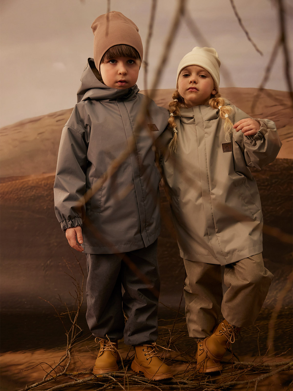 Брюки демисезонные на флисе Mjölk Graphit