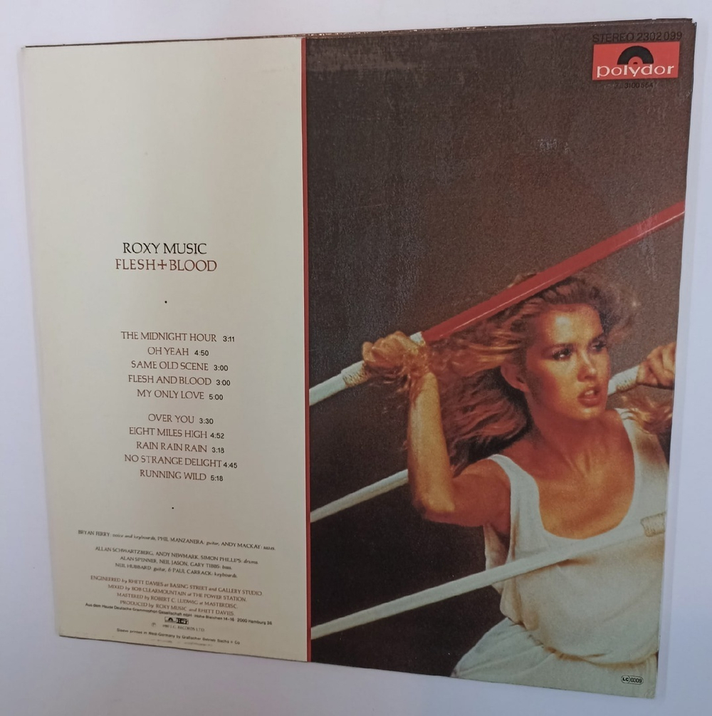 Винтажная виниловая пластинка Roxy Music Flesh Blood (Germany 1980)