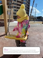 Шапка для девочек осенняя и снуд, фиолетовая