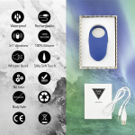 Синее эрекционное виброкольцо 4,5см Feelz Toys Thor Cockring Blue