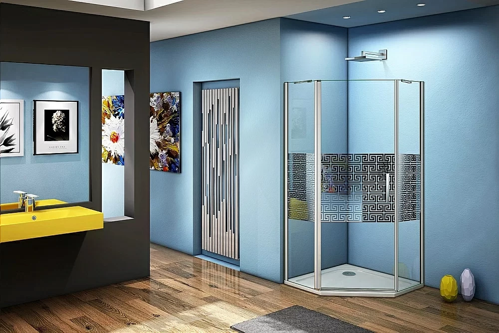 Душевой уголок Good door FANTASY PNT 90x90 прозрачный с рисунком