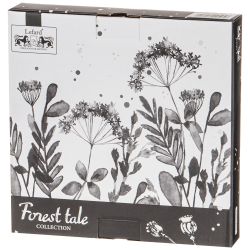 ТАРЕЛКА ЗАКУСОЧНАЯ LEFARD "FOREST TALE" GREY 20,5 СМ (КОР=24ШТ.)
