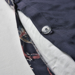 Комплект постельного белья IKEA NASSELKLOCKA (НЭССЕЛЬКЛОККА), Односпальный, Темно-синий с рисунком, 150x200, 50x80 см