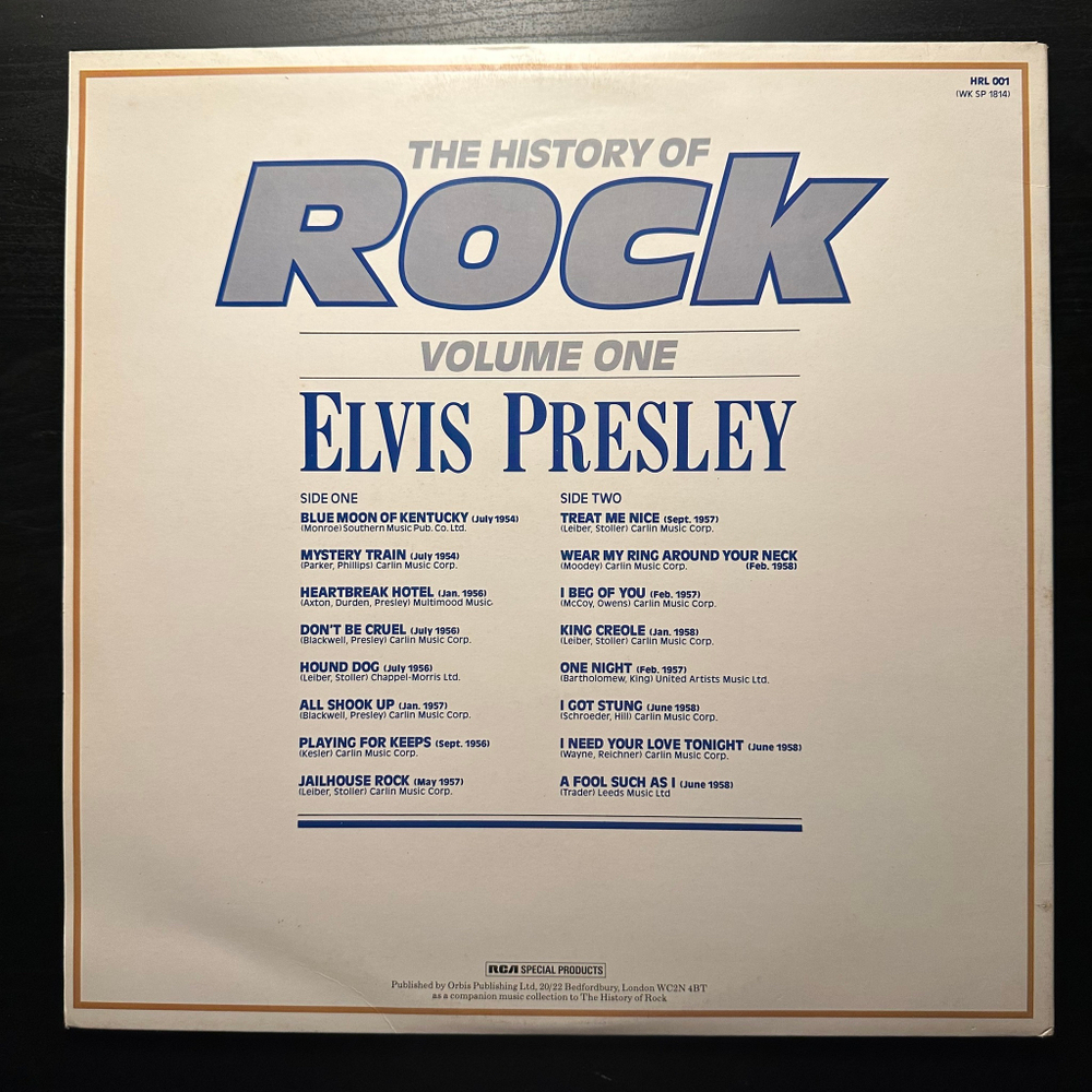 The History Of Rock 1 (Англия 1981г.) 2LP