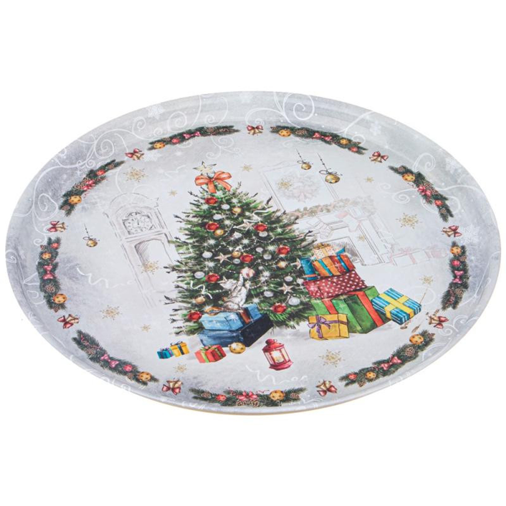 Поднос сервировочный Agness "Новый год" 33х2.1см