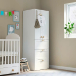 Шкаф детский - IKEA PLATSA/SMÅSTAD/SMASTAD, 60x57x181 см, белый, ИКЕА
