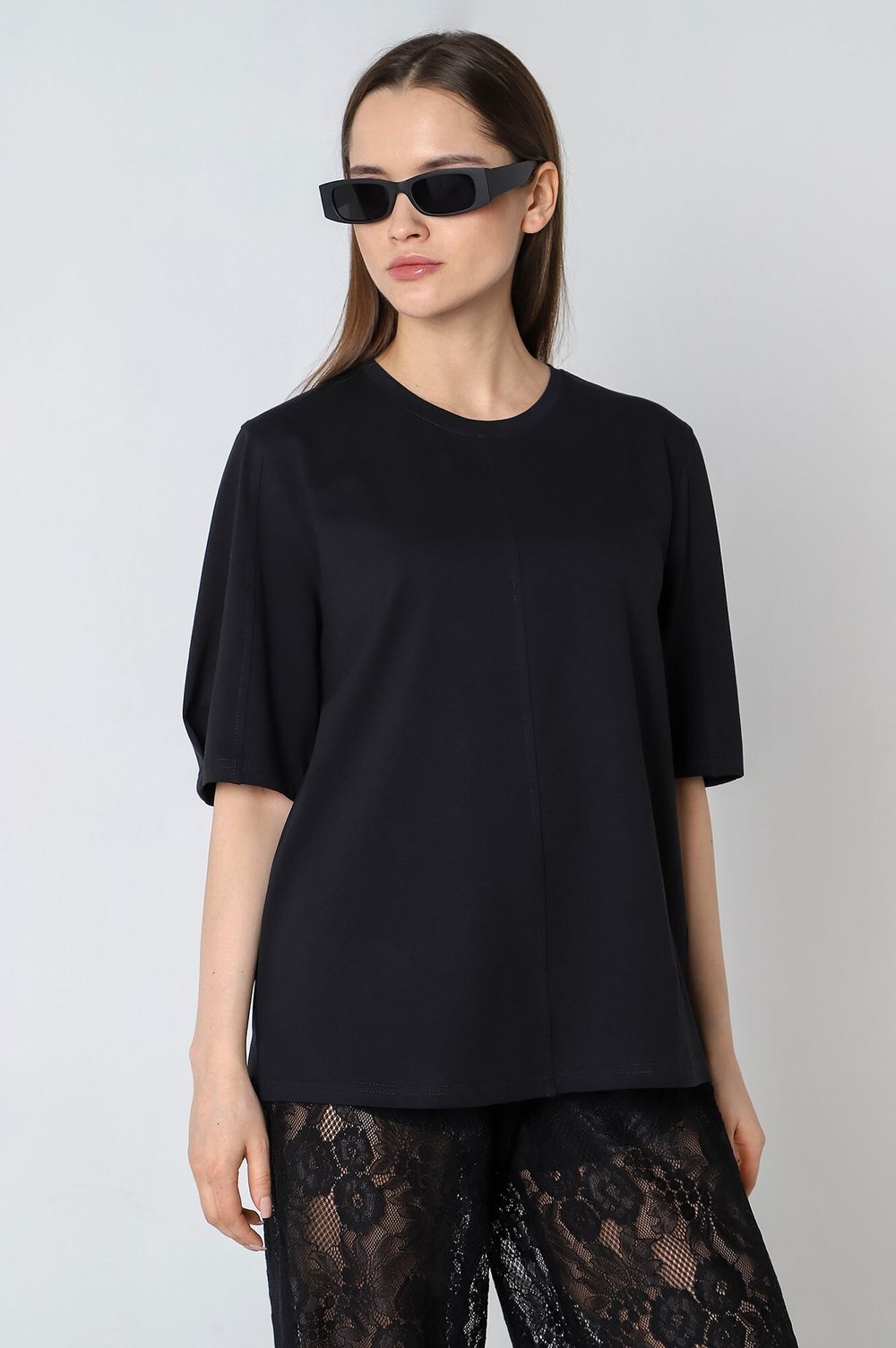 Фуфайка (футболка) женская Гретта-2 Виотекс ЧЁРНЫЙ