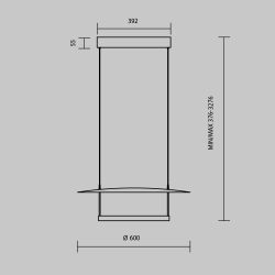Светильник подвесной светодиодный Maytoni Ambience MOD280PL-L30B3K1