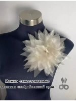 Брошь цветок из ткани