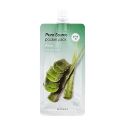 Missha Pure Source Pocket Pack увлажняющая и успокаивающая ночная маска с алоэ