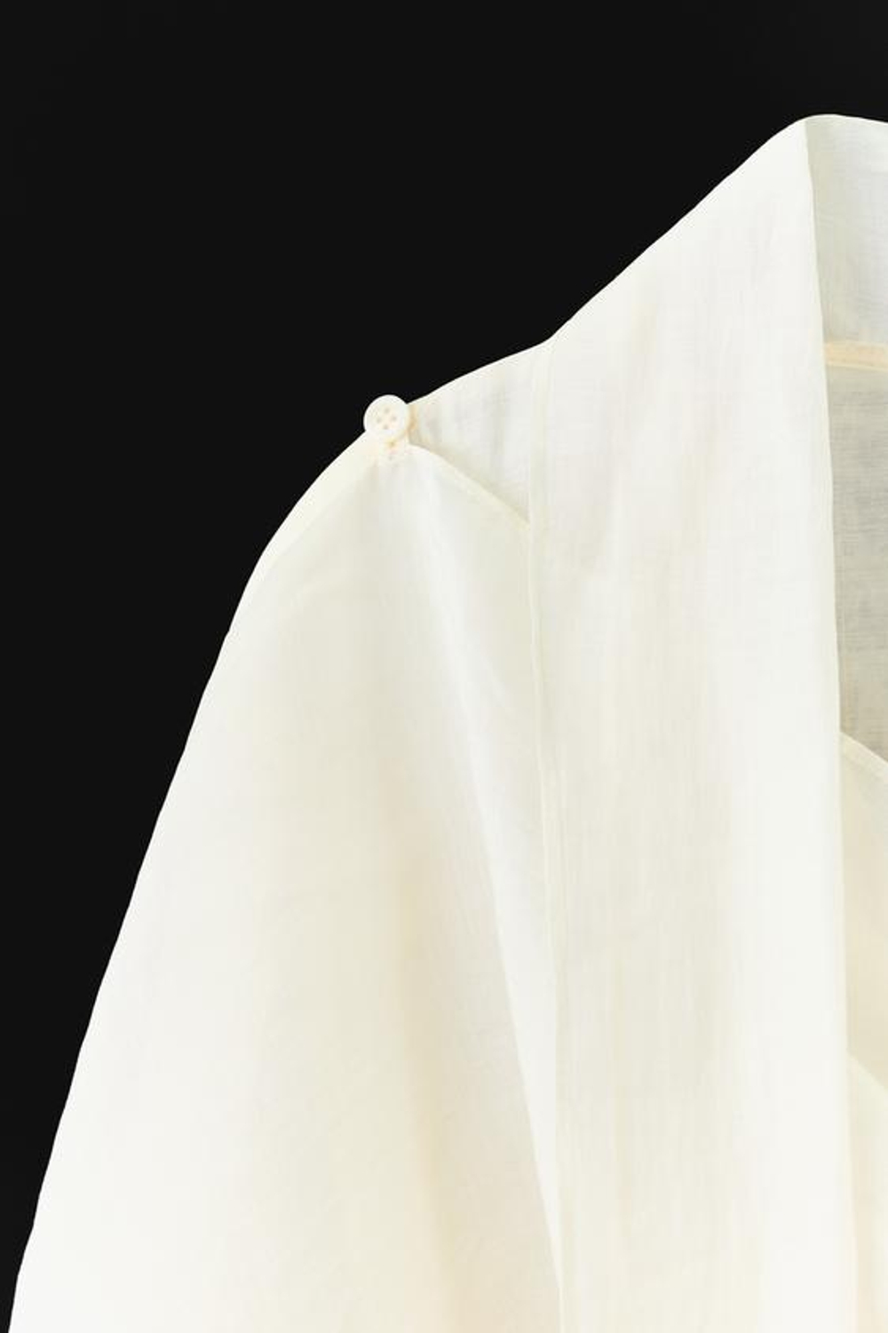 ZARA РУБАШКА С ПЛАТКОМ ZW COLLECTION, ЭКРЮ