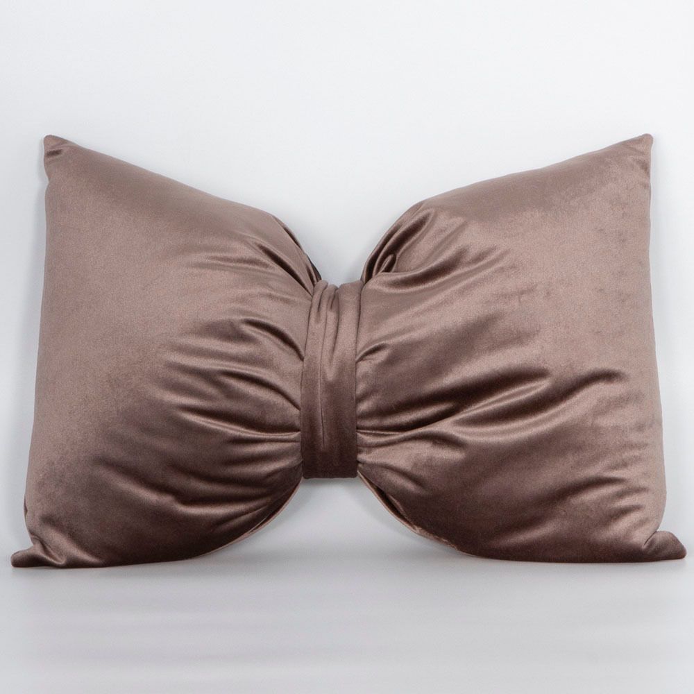 Подушка декоративная Бант Кофе
