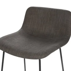 Барный стул Neo Soft 77 см, темно-серый, черные ножки