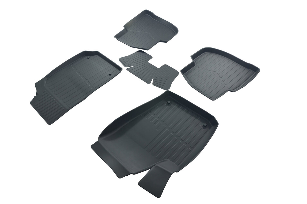 Коврики резиновые в салон 3D LUX для Volkswagen Polo SD (2009-2020) SRTK.3D.W.POL.SD.09G.02024